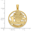 14K BAHAMAS Crest In Textured Frame Charm
