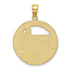14K BOSTON Town Scene Round Charm
