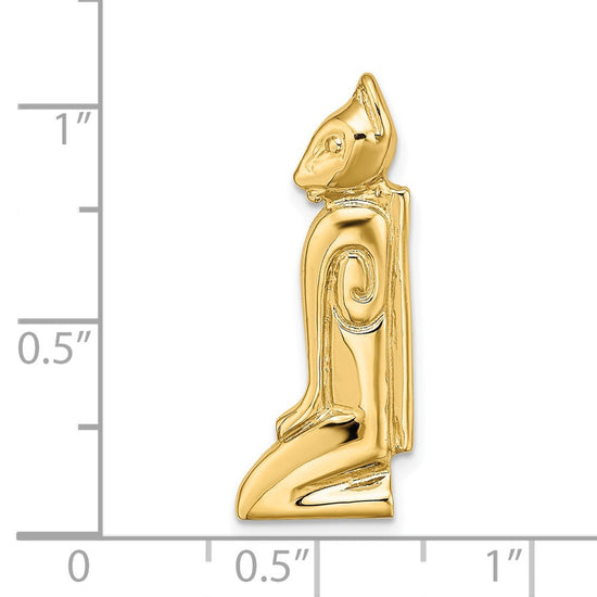14K MARCO ISLAND Cat Chain Slide