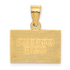 14k Solid Enameled Puerto Rico Flag Pendant