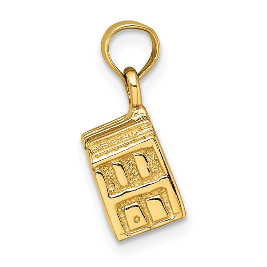 14K 3-D CHARLESTON Rainbow Row Buildings Charm