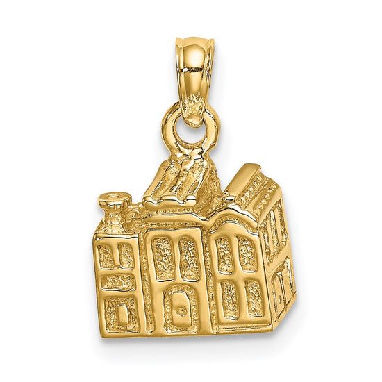 14K 3-D CHARLESTON Rainbow Row Buildings Charm