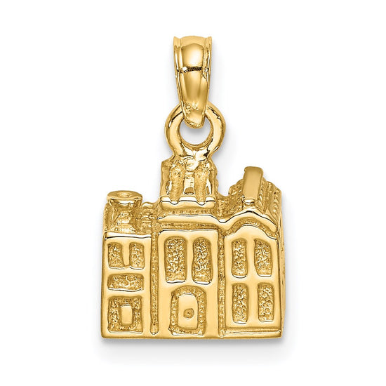 14K 3-D CHARLESTON Rainbow Row Buildings Charm