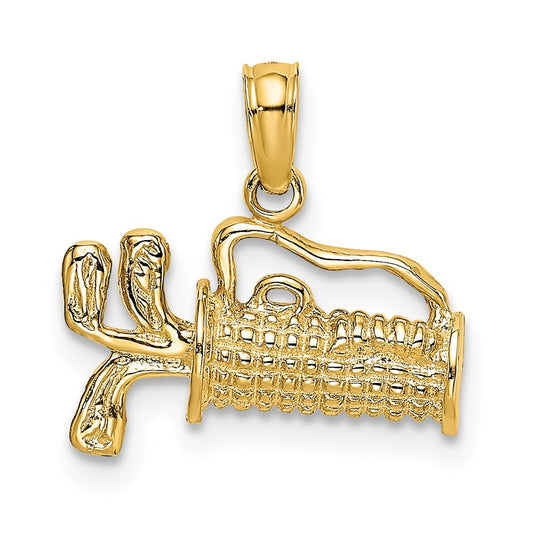 Gold Polished Golf Pendants