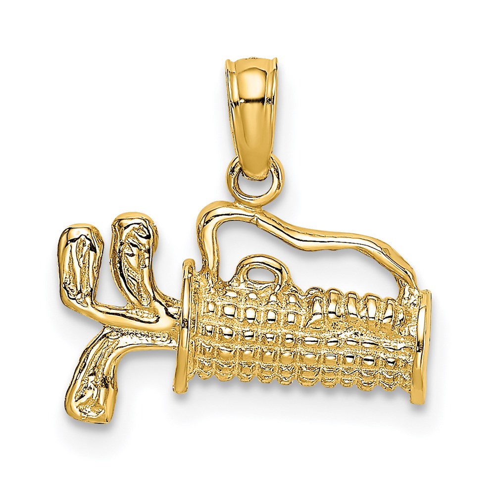Gold Polished Golf Pendants