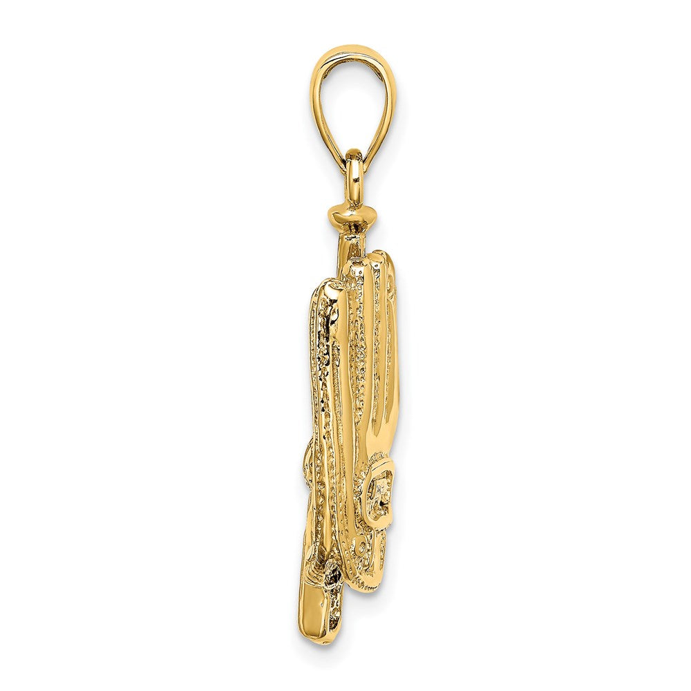 Gold Polished Sports Pendants