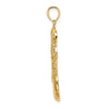Gold Polished Basketball Pendants