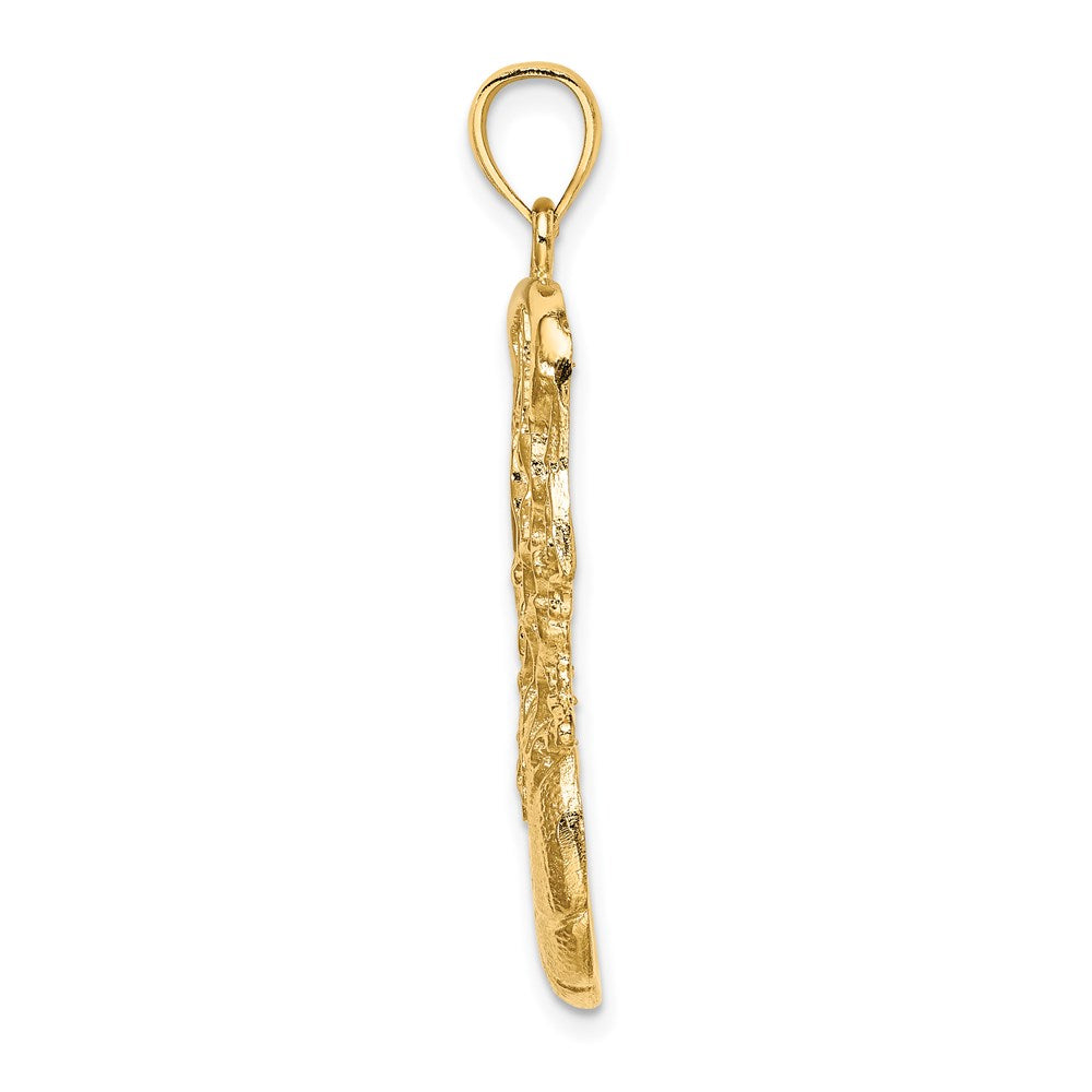 Gold Polished Basketball Pendants