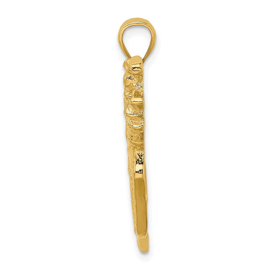 Gold Polished Golf Pendants