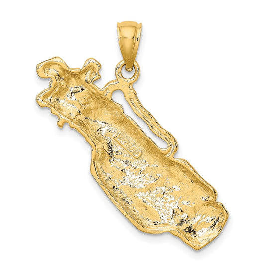 Gold Polished Golf Pendants