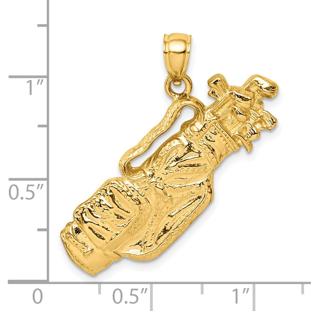 Gold Polished Golf Pendants
