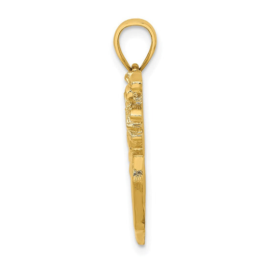 Gold Polished Golf Pendants