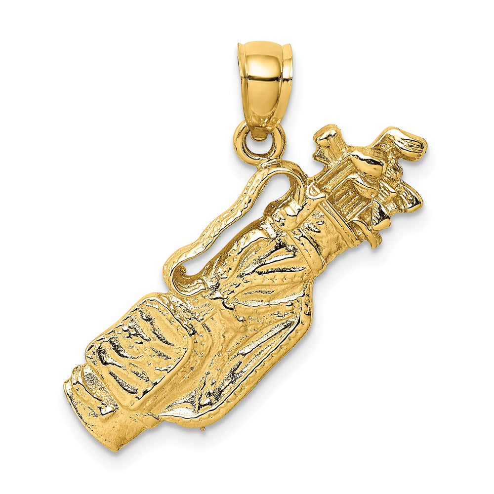 Gold Polished Golf Pendants