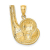 Gold Polished Golf Pendants