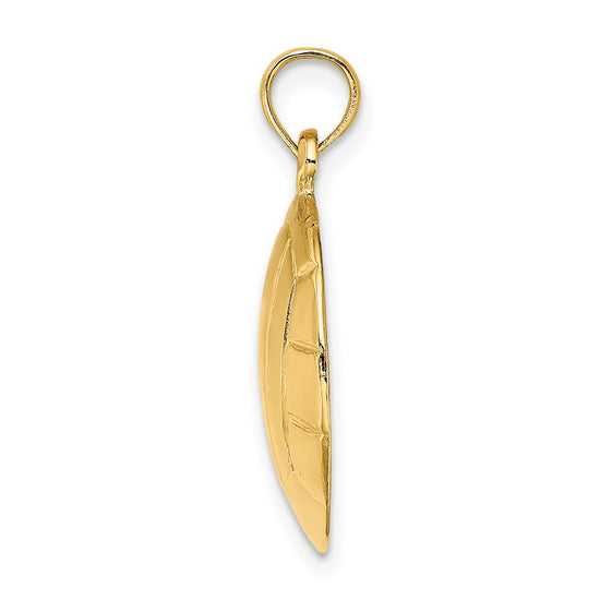 Gold Polished Volleyball Pendants