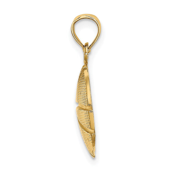 Gold Polished Basketball Pendants