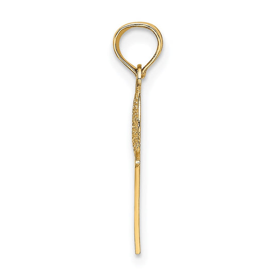Gold Polished Basketball Pendants