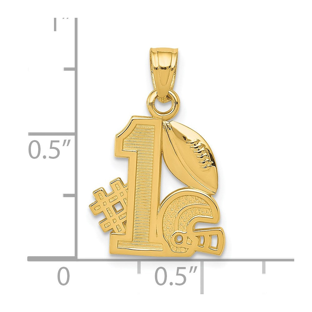 Gold Polished Sports Pendants