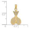 Gold Polished Golf Pendants