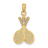 Gold Polished Golf Pendants