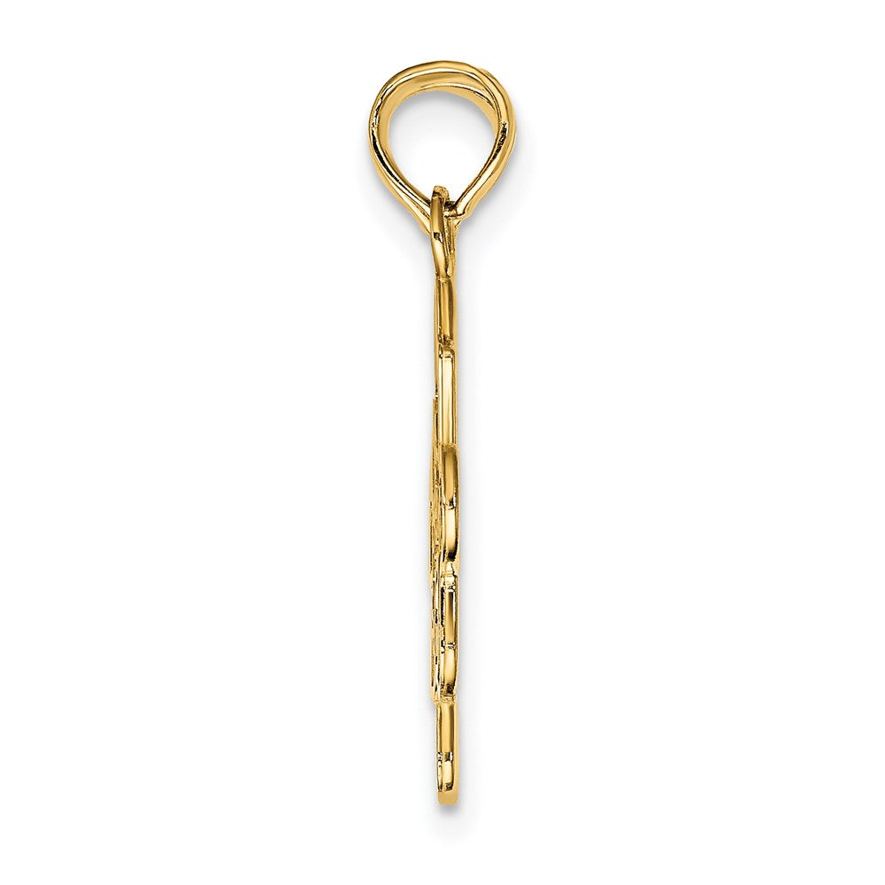 Gold BEST FRIENDS Break Apart Heart 2-Piece Pendant