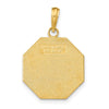 14k Polished I'LL NEVER STOP LOVING YOU Stopsign Pendant