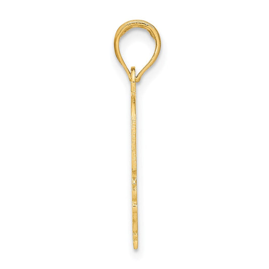 14K MOMMY'S GIRL In Heart with Banner Charm