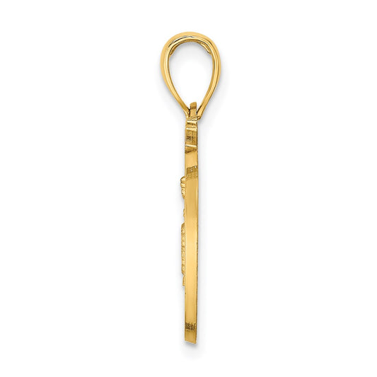 14k NEW YORK City Skyline in Apple Pendant