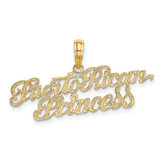 Gold PUERTO RICAN PRINCESS Charm