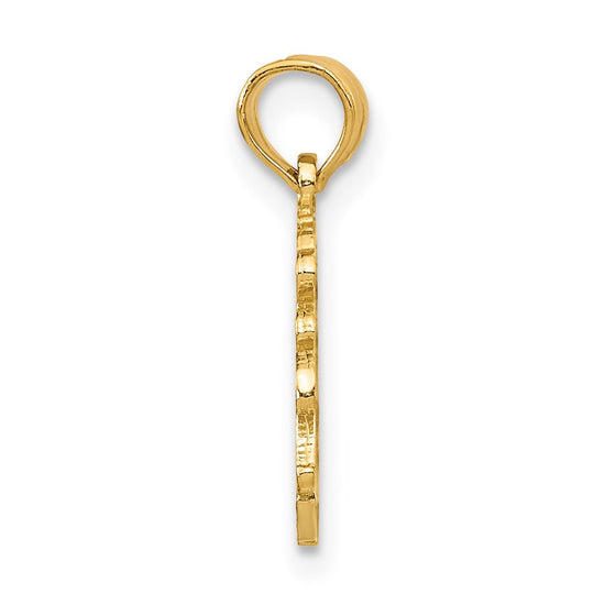 14K LAS VEGAS Script Charm