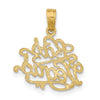 14K LAS VEGAS Script Charm