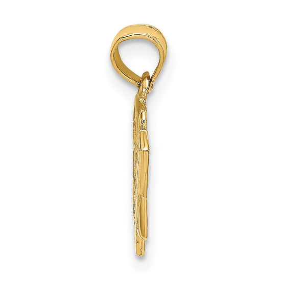 14K ABC School Book and Ruler Charm