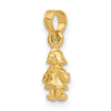 14K 3-D Mini Doll Charm