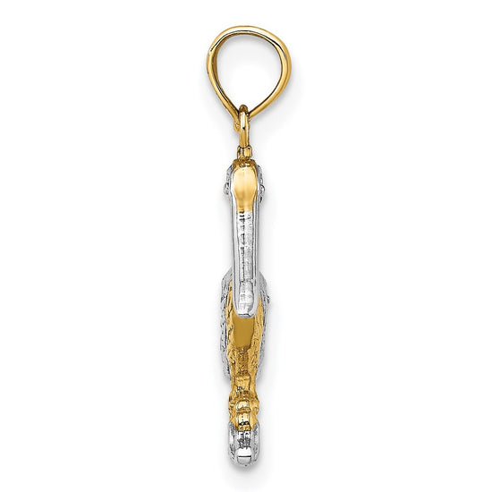 Gold Polished Pelican Pendants
