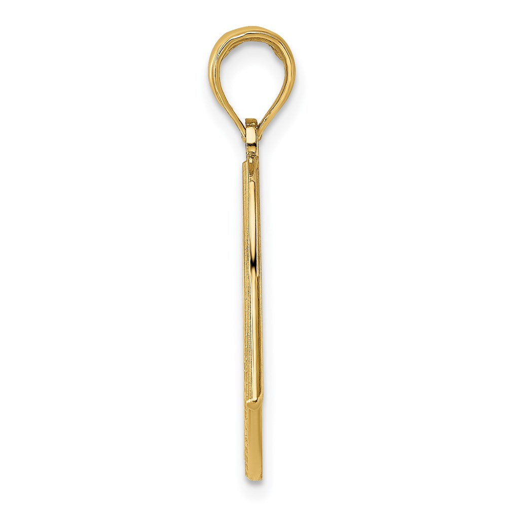 Gold Polished Flag Pendants