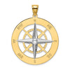 Gold Polished Compass Pendants