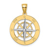 Gold Polished Compass Pendants