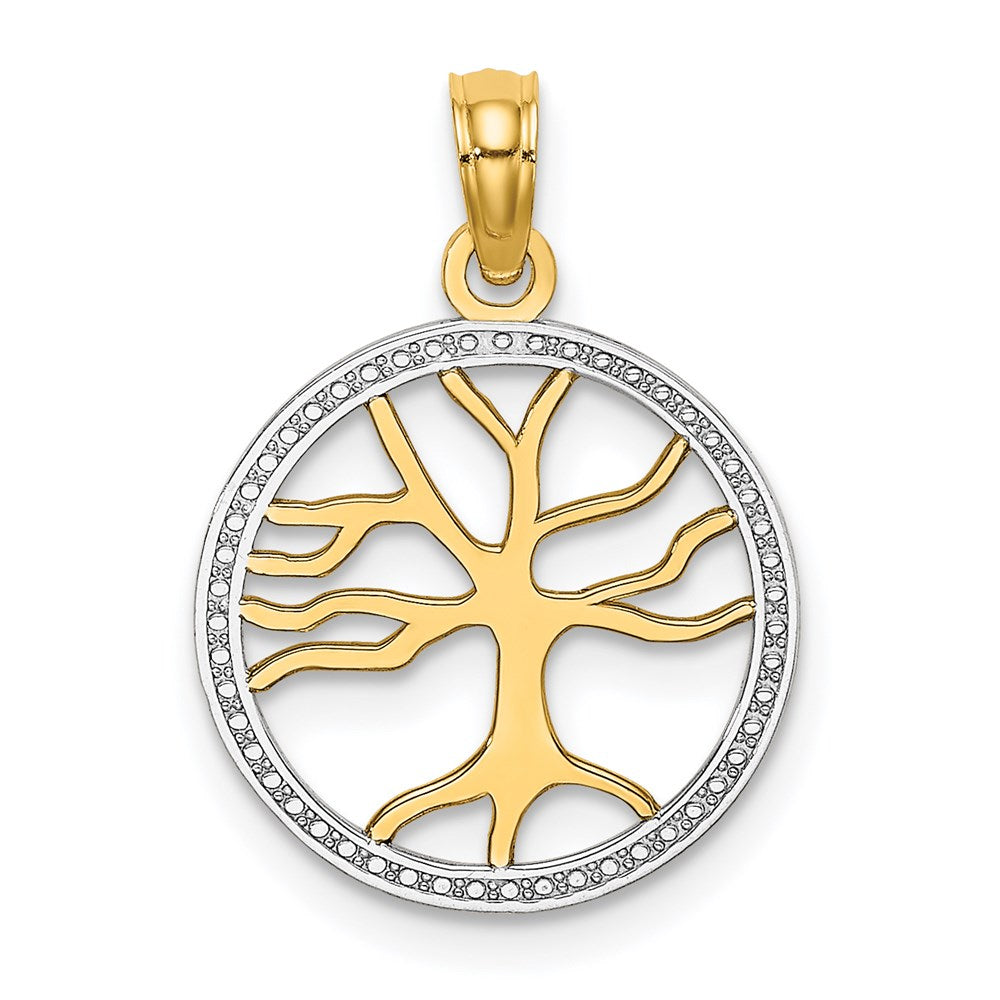 Gold Polished Tree of Life Pendants