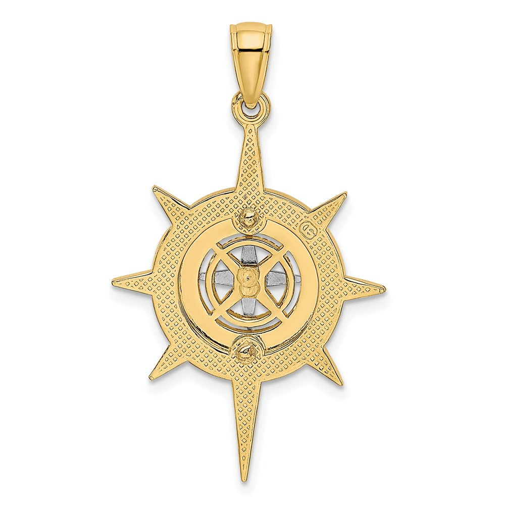 Gold Polished Compass Pendants