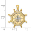 Gold Polished Compass Pendants