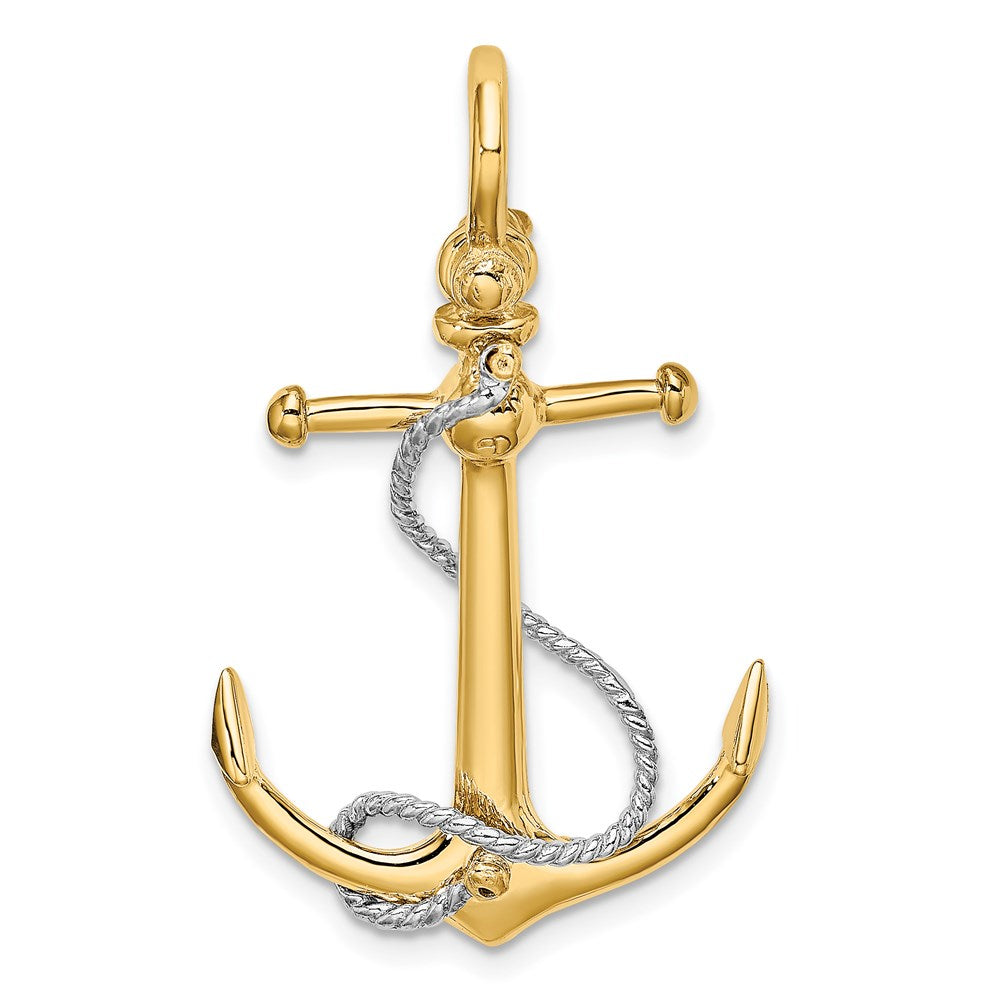 Gold Polished Anchor Pendants
