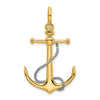Gold Polished Anchor Pendants