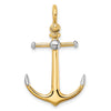 Gold Polished Anchor Pendants