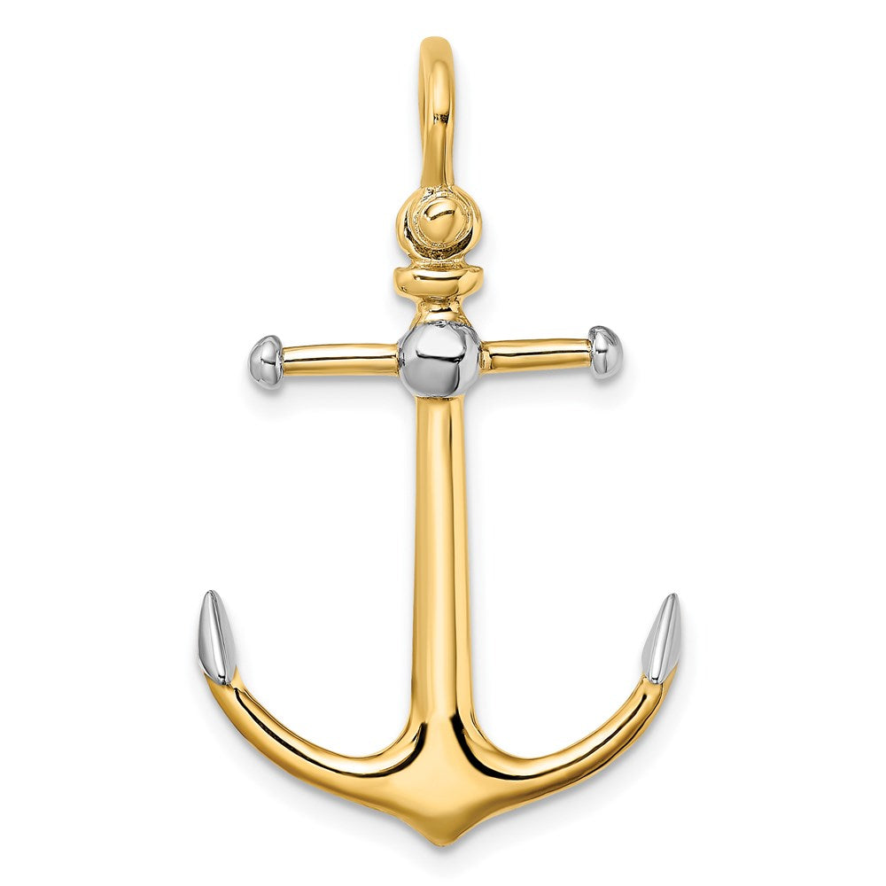 Gold Polished Anchor Pendants