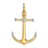 Gold Polished Anchor Pendants