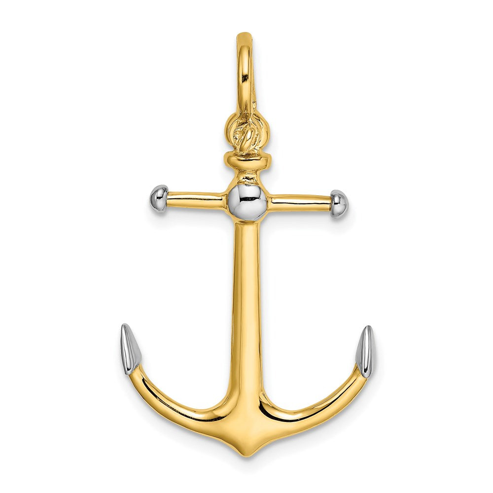 Gold Polished Anchor Pendants