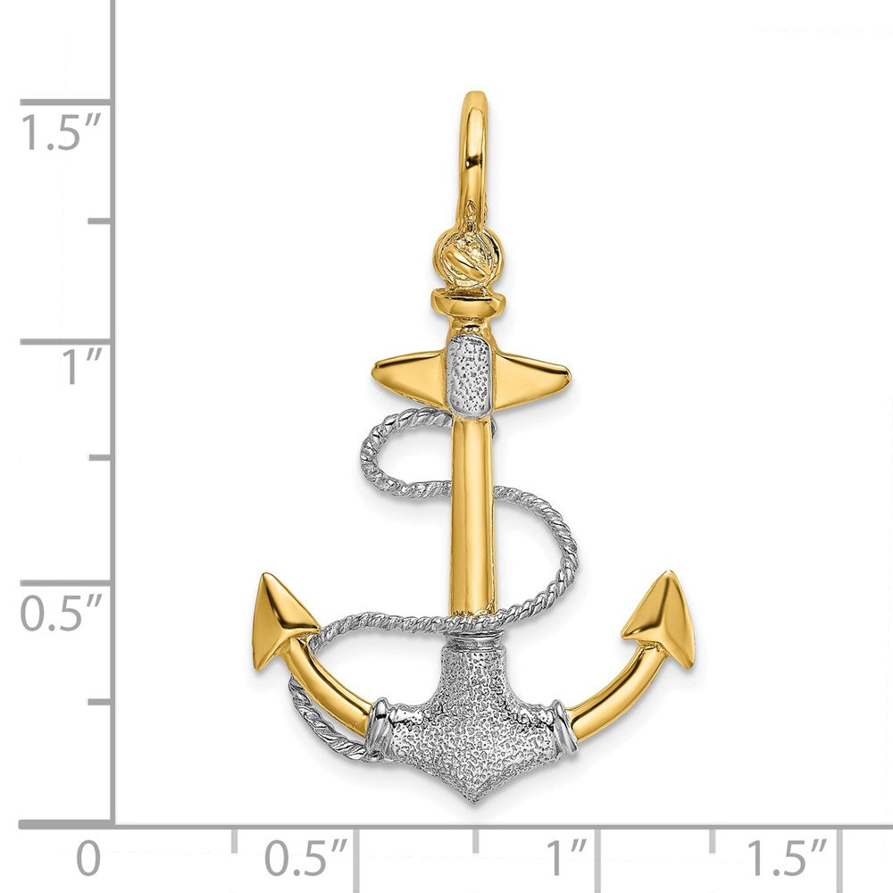 Gold Polished Anchor Pendants