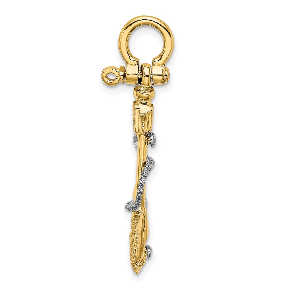 Gold Polished Anchor Pendants