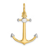 Gold Polished Anchor Pendants