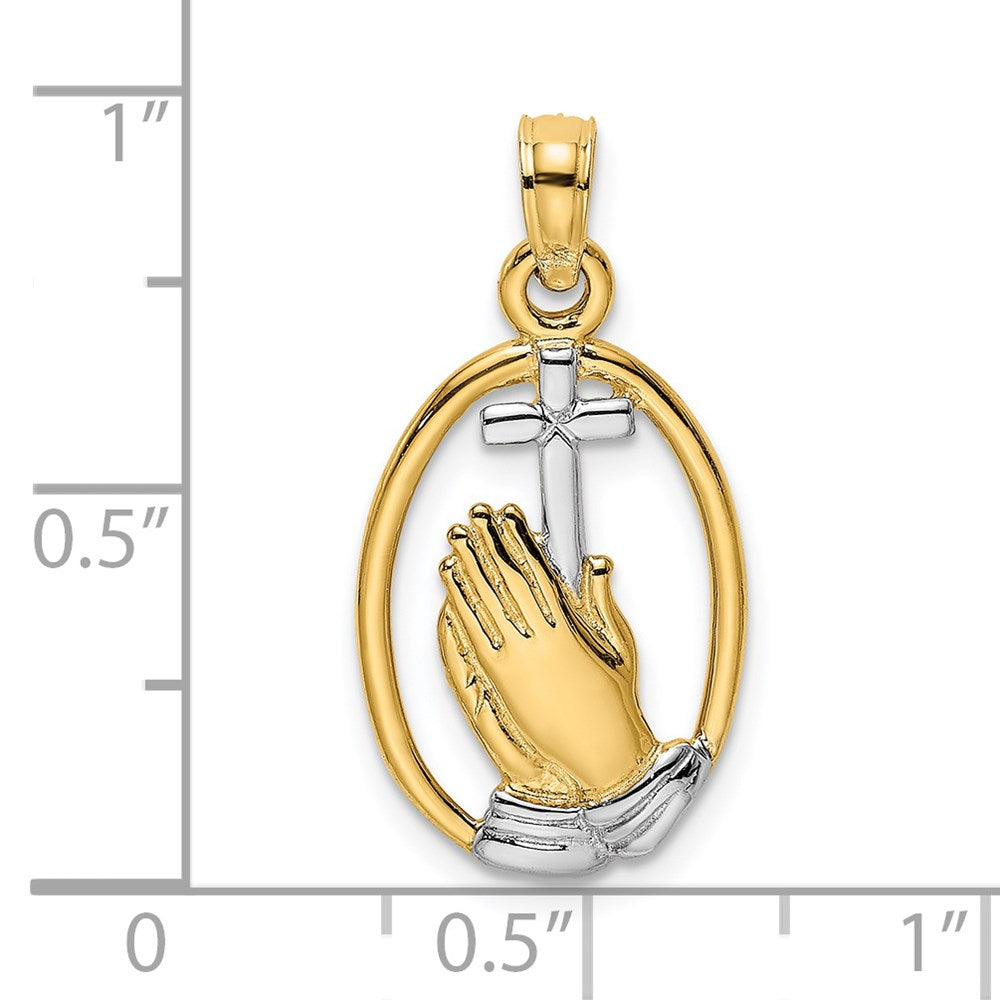 Gold Praying Hands Pendants